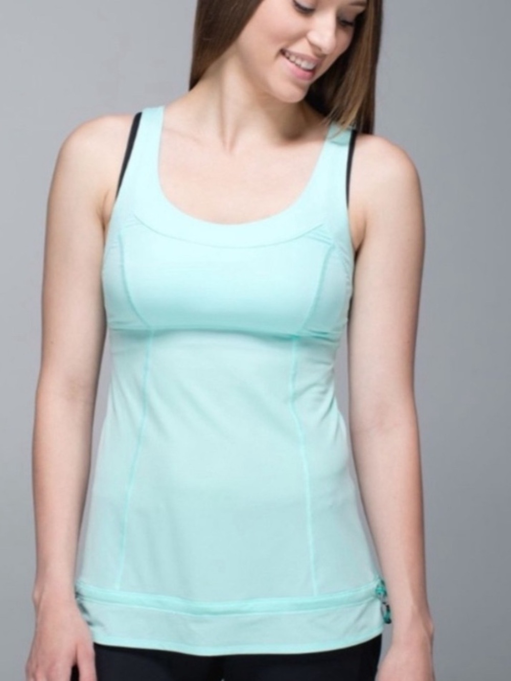 Lululemon Run Ta Ta Top Women’s Athletic Mint Green Tank Sleeveless Yoga Sz 10